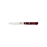  Faca Multiuso Tramontina com Lâmina em Aço Inox e Cabo em Madeira Tratada Polywood Vermelho 5" 