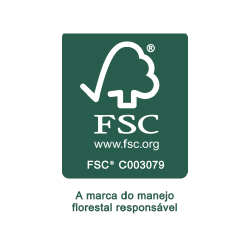 FSC certification logotype: The mark of responsible forestry.