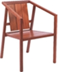 Tramontina Lanati FSC Jatobá Wood Chair with Wood Armrests and Backrest