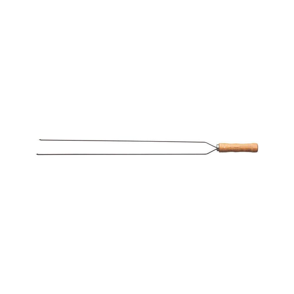 Pincho Doble para Asado Tramontina con Lámina de Acero Inoxidable y Mango de Madera 75 cm