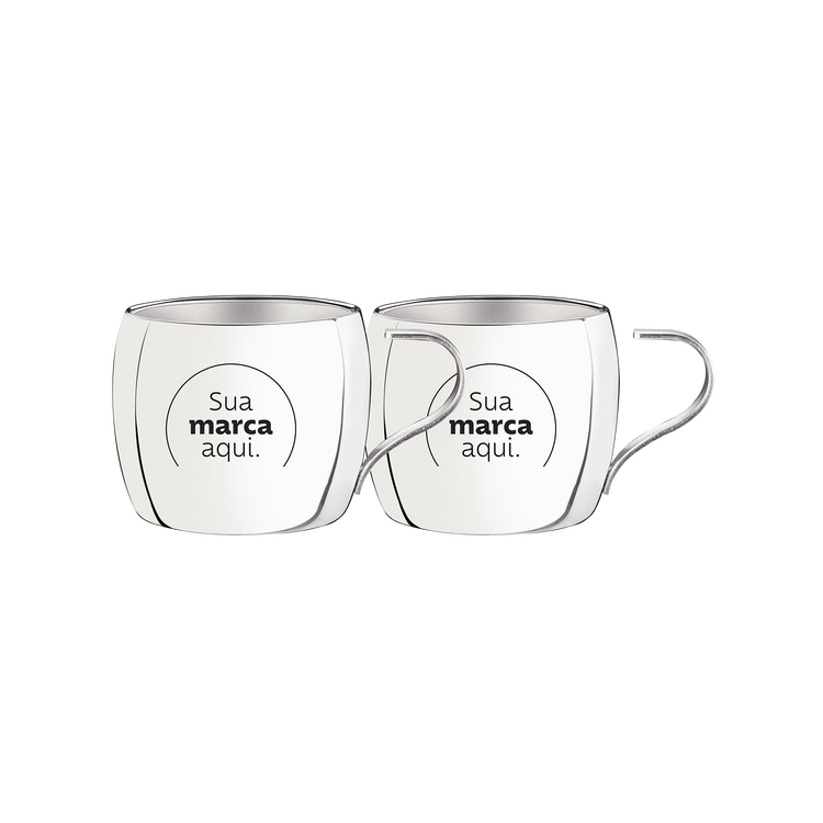 Conjunto de Xícaras para Chá e Cappuccino 2 pçs