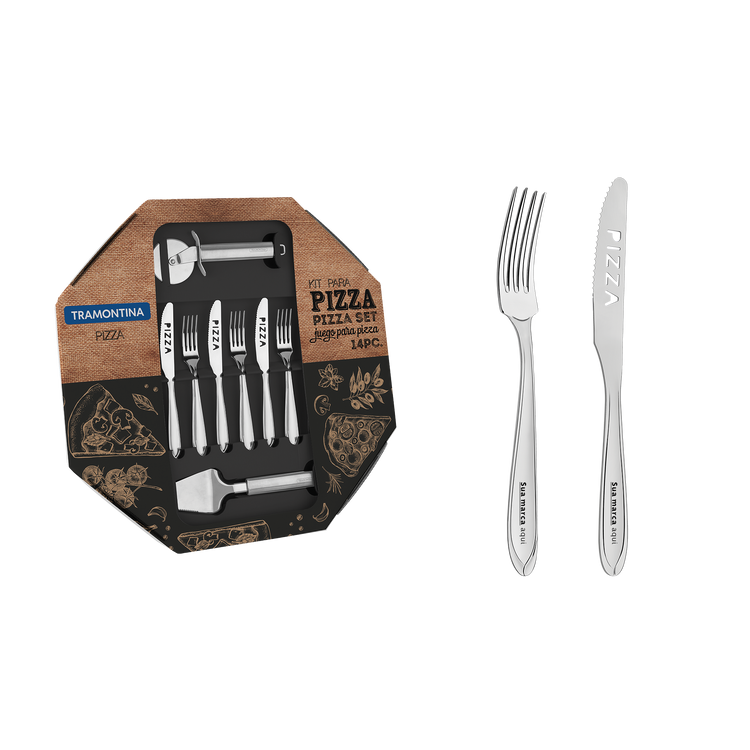 Kit para pizza Laguna 14 peças