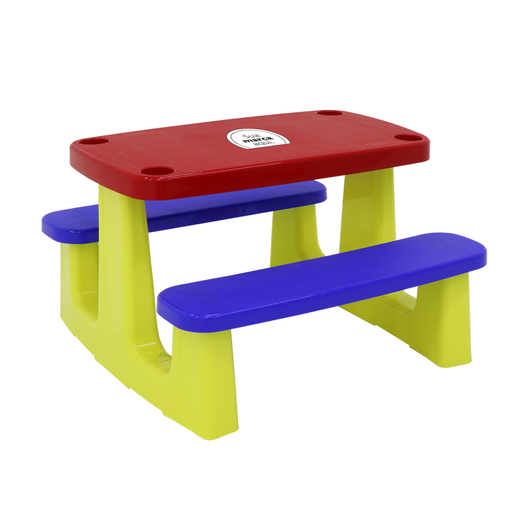 Mesa infantil colorida