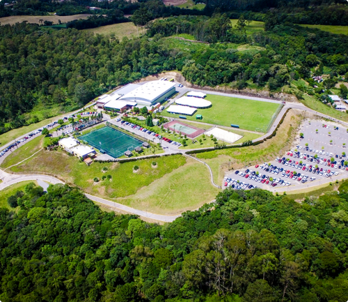 Foto aérea do Parque Esportivo Tramontina.