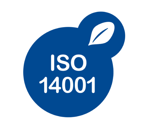 ISO 14001 certification logotype.