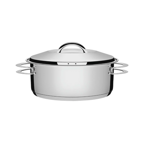Stainless-steel Tramontina sauce pan.