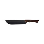Tramontina Churrasco Black Meat Knife with Blackened Stainless Steel Blade and 8" Wooden Handle