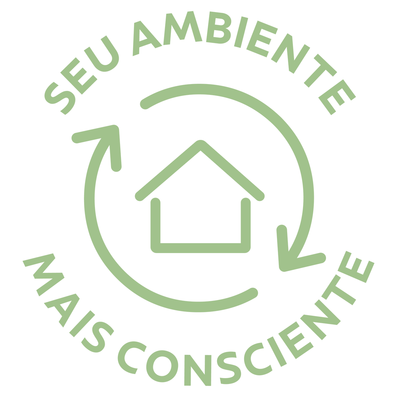 Logotipo “Seu ambiente mais consciente”. 